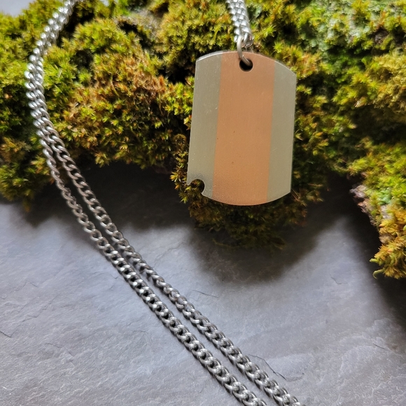 Coppercraft Guild Dogtag Pendant Necklace - Picture 2 of 7